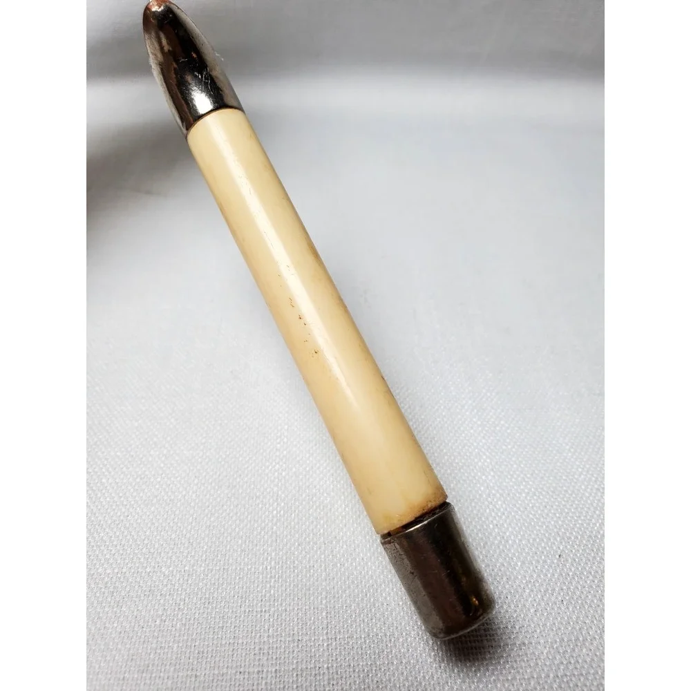 Vintage 1960s Miracle Worker Frozen Food Knife Carved Ivory Floral Handle MCM‎